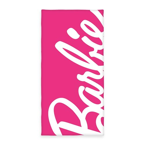 Herding Asciugamano da Bagno Barbie, 75 x 150 cm, Piccolo e Morbido Asciugamano per Bambini per il Bagno e la Spiaggia, 100% Cotone/Velour
