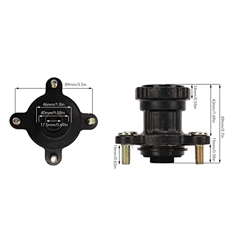 Cubo do Aro da Roda do Freio a Disco Dianteiro, Cubo do Aro da Roda Dianteira Resistente Ao Impacto