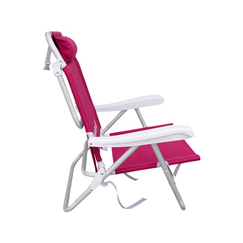 Hurley Backpack Beach Chair, Fireberry Beachfront Decor