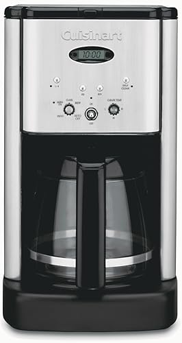 Comparison: Auto Drip Coffee 11 Cuisinart DCC-1200P1 Brew Central 12-Cup Programmable Coffeemaker Coffee Maker, Carafe, Brushed Chrome