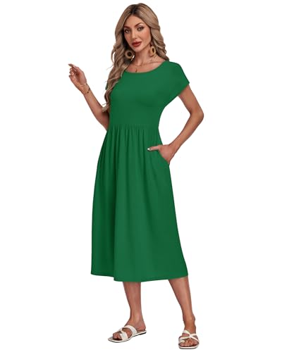 Robe ample décontractée à manches courtes avec poches intégrées pour un confort total - 4