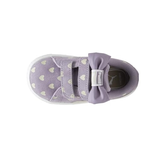 PUMA Toddler Girls Suede Classic Lf Re-Bow Slip On Sneakers Shoes Casual - Purple4