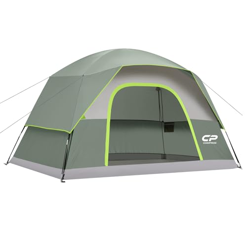 Image of CAMPROS CP Tents for Camping 2 /4 /6 Person, Waterproof Windproof Dome Tent