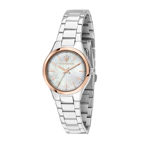 Maserati Stainless Steel Classic Analog Dial Color Silver Women Watch - R8853151503, Silver Band (B0BXM43T4F) Amazon Price History, Amazon Price Tracker