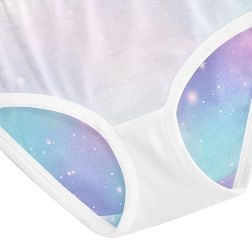 Pastel Galaxy Gradients Blue Toddler Girls Underwear, Cotton Underwear Girls, 2T–8 Years4