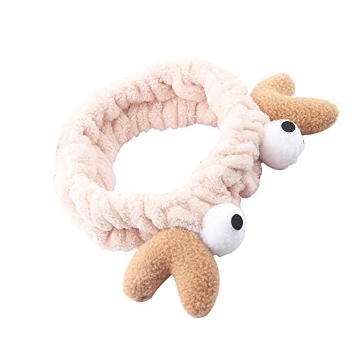 ヘアバンド 洗顔 かわいい レディース 吸水 速乾 柔らかい カニ 蟹 前髪止め 化粧 ヘッドバンド ターバン 化粧 お風呂 伸縮性あり 可愛い バス用品 美容院 おしゃれ (カーキー)