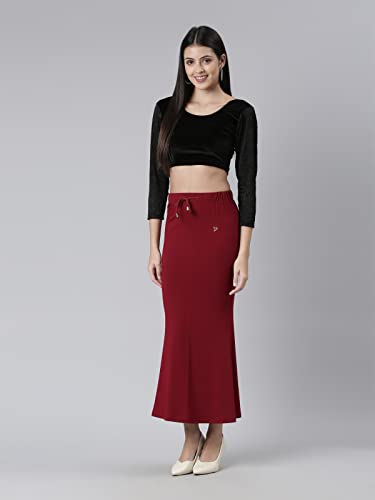 Image of TWIN BIRDS Saree Shapewear for Women | Super Soft Viscose Elastane Saree Petticoat Skirt | Stretchable & Comfortable SareeShaper