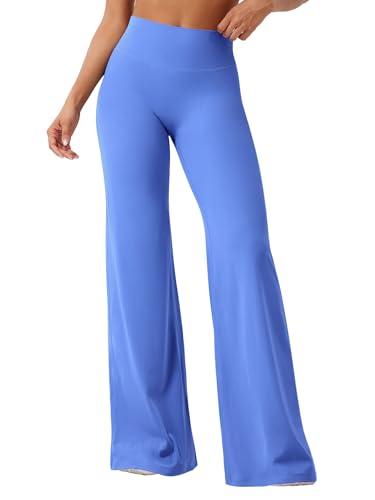 Image of YEOREO Ease Workout Leggings Womens Straight Leggings Eddiy Gym Yoga Pants | 29 inch /31.5 inch /33 inch /35 inch,No Front Seam,High Waist,Buttery,Booty Lifting,Wide Leg