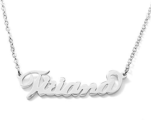Flowers Collana Vari Nomi in Acciaio lucidissimo, Stile Carrie Bradshaw dal Cult Sex & The City per Essere Sempre al Top. Idea Regalo (Tiziana)