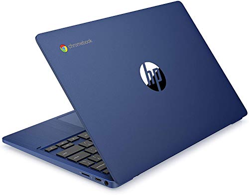 Image of HP Chromebook 11-inch Laptop - MediaTek - MT8183-4 GB RAM - 32 GB eMMC Storage - 11.6-inch HD IPS Touchscreen - with Chrome OS - (11a-na0060nr, 2020 Model, Indigo Blue)