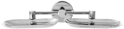 Image of Amazon Basics 304 Grade Stainless Steel Bathroom Soap Holder for Bathroom /Soap Stand /Soap Dish for Bathroom Accessories (Chrome)