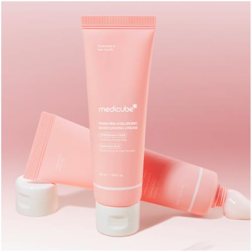 Image of Medicube Salmon DNA PDRN Pink Hyaluronic Moisturizing Cream | Blemish Relief & Hydrating Care | Restores Skin Elasticity & Glow | Korean Skincare, Even Skin Tone & Pore Care | 50ml