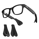 HiBloks Ear Grips with Cushions for Ray-Ban Meta Gen 1 & Gen 2 Wayfarer/Skyler/Headliner, Silicone Temple Tips Sleeve Non-Slip Eyeglasses Retainers Comfortable Ear Hook