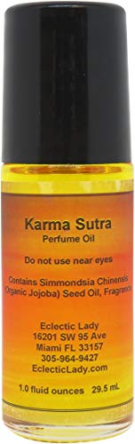 Karma Sutra Perfume Oil, 1.0 Oz Portable Roll-On Fragrance with Long-Lasting Scent, Delightful Essential Oils and Jojoba Oil For Daily Use