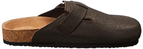 Image of Lee Cooper LC8723C Men's Suede leather Berkin-Style Slip-On Casual Sandal | Comfortable Footbed | Outdoor Indoor Fashionable Sandal LC8723CCAMEL 45EU / 11UK