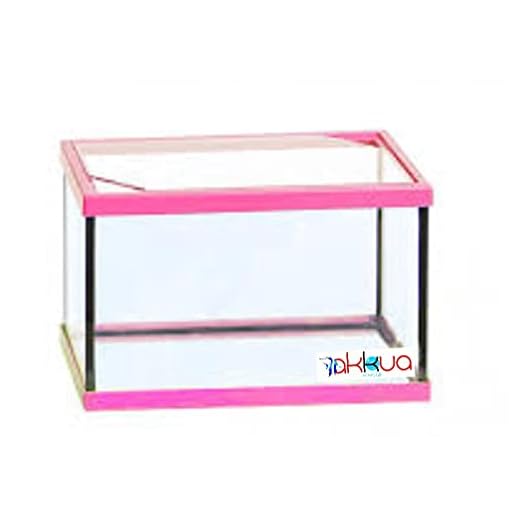 Akkua Acuario 11 litros Rosa, Acuario pequeño de Cristal