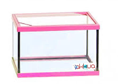 Acuario 11 litros Rosa, Acuario pequeño de Cristal