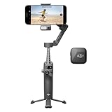 DJI Osmo Mobile 7P + Mic Mini TX (Noir Absolu), Stabilisateur Nacelle pour iPhone, Android, Suivi natif, Réception Audio, Éclairage, Stabilisation à 3 Axes, Barre d?Extension et trépied intégrés DJI Osmo Mobile 7P + Mic Mini TX (Noir Absolu), Stabilisateur Nacelle pour iPhone, Android, Suivi natif, Réception Audio, Éclairage, Stabilisation à 3 Axes, Barre d?Extension et trépied intégrés