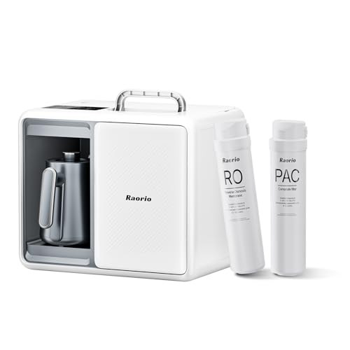 Countertop Reverse Osmosis Water Filter System, RO Water Purifier for Home Drinking Water, Portable RO Filter for RV Camping Kitchen, Instant Hot Water, 9 Temperature Options