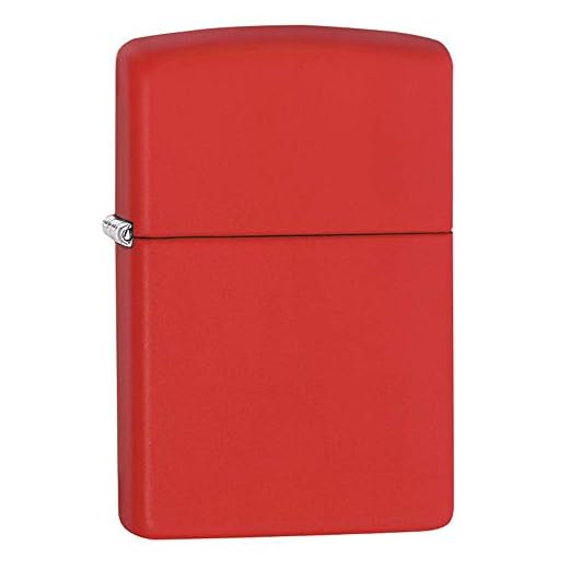 Zippo Red Matte Lighter - 233