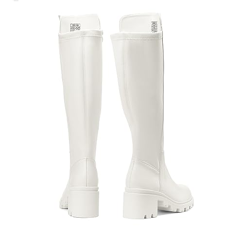 Image of DREAM PAIRS Women Platform Round Toe Knee High Boots