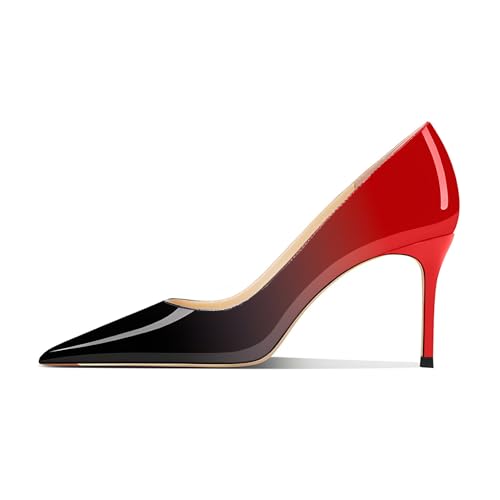 Image of Women's Pointed Toe Stiletto High Heel Pumps 3.15IN Slip-On Party Wedding Evening Shoes
