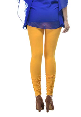 Image of Frenchtrendz Women's Cotton Spandex Stretchable Mid Rise Slim Fit Churidar Leggings Pull On