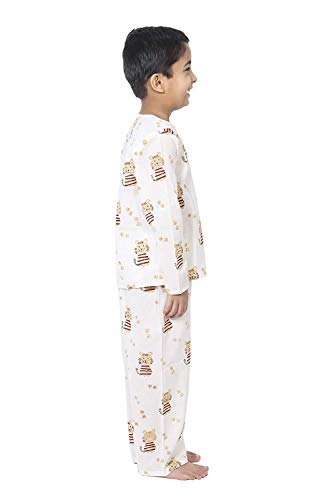 Image of Cotton Night Suit for Boys & Girls | Pajama Sets | Baby Top & Pant | Kids Dress | Printed Night Dress | Sleepwear Suit | P-3