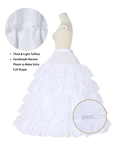 BEAUTELICATE Petticoat Hoop Slip Underskirt Women Wedding Dress Skirt Gown3