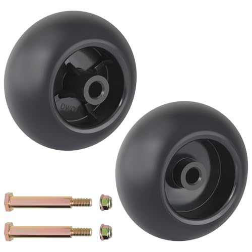 CheeMuii 753-04856A Lawn Mower Deck Wheels Kit 2 Pack 5 Inch Mower Deck Wheels Replace for 753-04856A 734-3058B 738-3056 Fit for Most 42