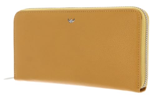 Porte-monnaie cuir Madrid Golden Head protection RFID jaune moutarde