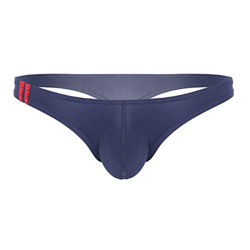 Zaldita Sissy - Tanga para hombre, lencería sexy con bolsillo Color azul morado. XL