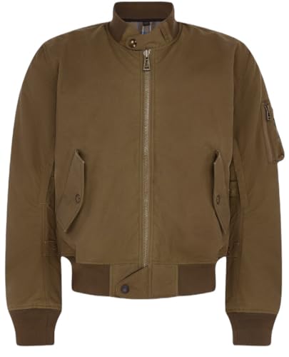 Belstaff Brecon Giacca di cera da moto, oliva, L