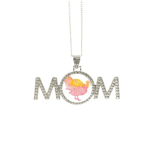 Collier dinde aquarelle anti-allergique pour sublimer le cou des mamans sans irritation