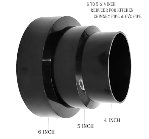 Image of PVC 6 Inch To 4 Inch Chimney Pipe Reducer Converter Cone (6 To 5 To 4)