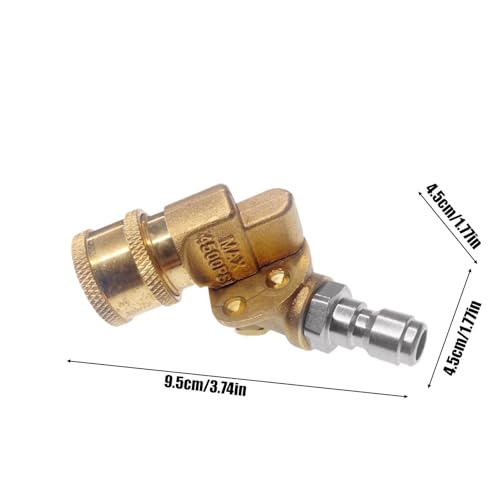 Conector rápido para hidrolimpiadora: adaptador giratorio para lavado de coche y jardín 7