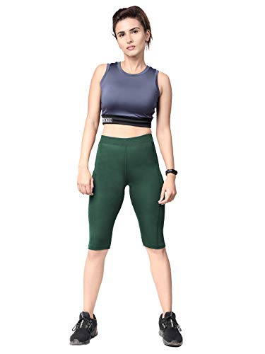 Image of CHKOKKO Women's High Rise Regular Fit Polyester Blend Leggings