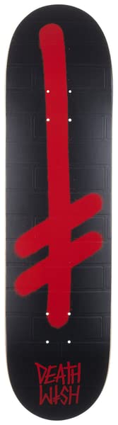 Gang Logo Skateboard Deck Black Red 8 x 31.5