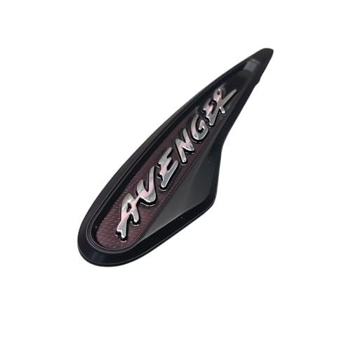 Image of RJVON - Bike Tank Bajaj Avenger 3D Emblem in Black 2 Pcs Compatible with Bajaj Avenger Logo