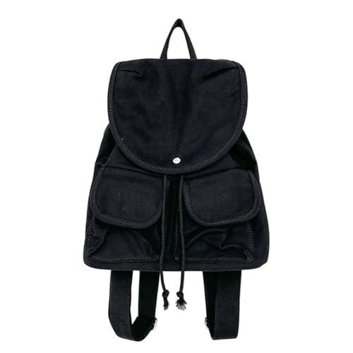Sac à dos en toile à poches multiples et fermeture cordon de serrage pratique