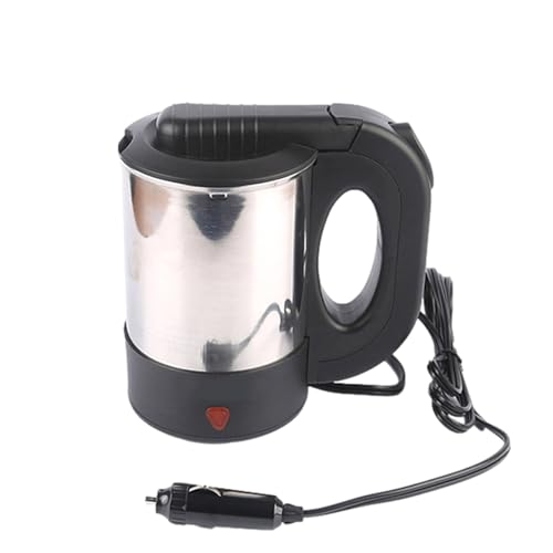 Hervidor De Automóvil - Caldera De Agua Portátil De Acero Inoxidable, Eléctrica Para Vehículos | 12V 24V Agua Caliente Agua Caliente Copa De Viaje Para Café De Té, Herramienta Compacta De Hidra