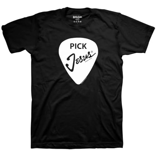 Pick Jesus Romans 10:13 Black Cotton Crewneck T-Shirt
