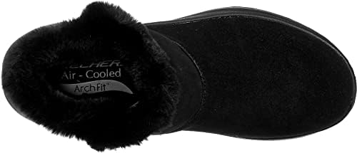 Skechers Women's GO Walk Arch FIT-Cherish Fashion Boot, Black/Black, 9 | Image 5