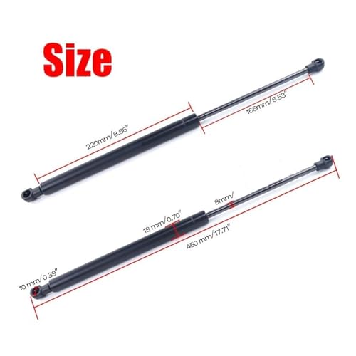 Ressort à gaz de précision 8mm pour structures de bus - 4