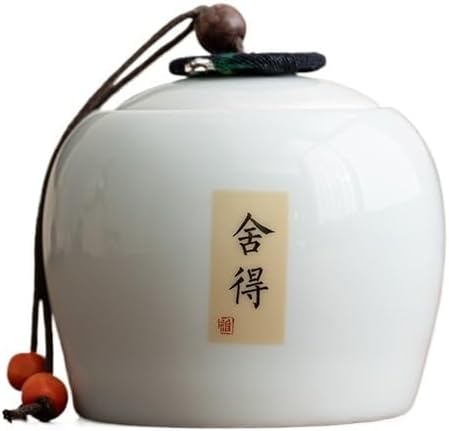 Tea Canister Home Celadon Tea Canister with Lid 260ml Simple Decorative Tea Set Sealed Tea Storage Jar Tea Tin