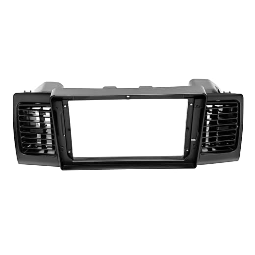 UGAR 11-038S 25 cm dubbel DIN radiopanel Dash Installation Faszie Kit för Toyota Corolla 2001–2006 (svart)