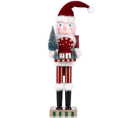 VorFor Nussknacker Figur Puppe,38cm Nussknacker,Weihnachtsdeko...