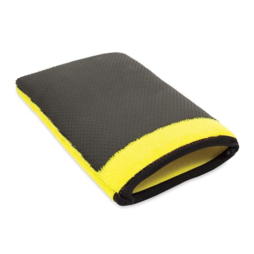 Griot's Garage Fine Surface Prep Mitt for Car Detailing, Clay Bar Alternative, Auto Cleaning Tool for Paint, Glass, Chrome, and Plastic, 10678