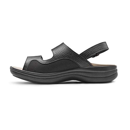 Dr. Comfort Women's Lana Arch Support Sandals-Non Slip Adjustable Strap Sandals for Women, Black3