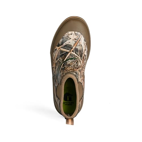 Gator Waders Men's Camp Boots - Durable Slip-Resistant Neoprene Lined Waterproof Ankle Boots - Realtree Max-7, 10 - Thumbnail 5